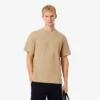 Herren-T-Shirt mit geripptem Kragen aus Petit Piqué Herren-T-Shirt mit geripptem Kragen aus Petit Piqué