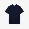 Herren-T-Shirt mit geripptem V-Ausschnitt in langer Passform Herren-T-Shirt mit geripptem V-Ausschnitt in langer Passform