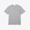 Herren-T-Shirt mit geripptem V-Ausschnitt in langer Passform Herren-T-Shirt mit geripptem V-Ausschnitt in langer Passform