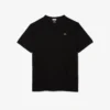 Herren-T-Shirt mit geripptem V-Ausschnitt in langer Passform Herren-T-Shirt mit geripptem V-Ausschnitt in langer Passform