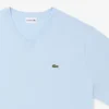 Herren-T-Shirt mit geripptem V-Ausschnitt in langer Passform Herren-T-Shirt mit geripptem V-Ausschnitt in langer Passform