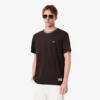 Herren-T-Shirt mit Streifen am Kragen, hergestellt in Frankreich Herren-T-Shirt mit Streifen am Kragen, hergestellt in Frankreich