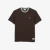 Herren-T-Shirt mit Streifen am Kragen, hergestellt in Frankreich Herren-T-Shirt mit Streifen am Kragen, hergestellt in Frankreich