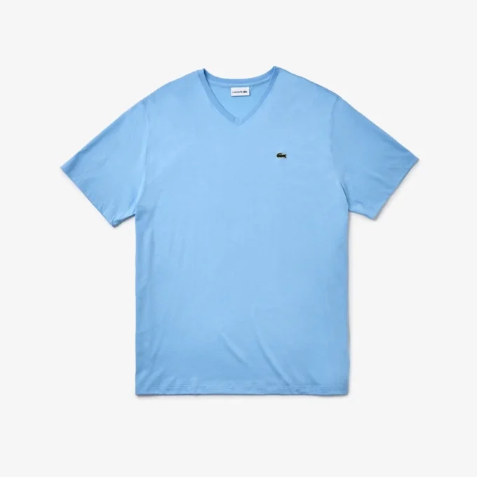 Herren-T-Shirt mit V-Ausschnitt in Big Fit aus Pima-Baumwolle Herren-T-Shirt mit V-Ausschnitt in Big Fit aus Pima-Baumwolle