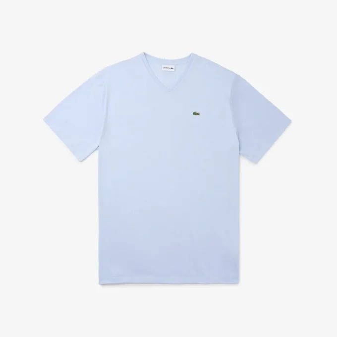 Herren-T-Shirt mit V-Ausschnitt in Big Fit aus Pima-Baumwolle Herren-T-Shirt mit V-Ausschnitt in Big Fit aus Pima-Baumwolle