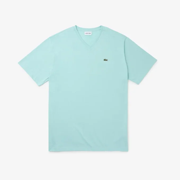 Herren-T-Shirt mit V-Ausschnitt in Big Fit aus Pima-Baumwolle Herren-T-Shirt mit V-Ausschnitt in Big Fit aus Pima-Baumwolle