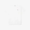 Herren-T-Shirt mit V-Ausschnitt und weiter Passform aus Pima-Baumwolle Herren-T-Shirt mit V-Ausschnitt und weiter Passform aus Pima-Baumwolle