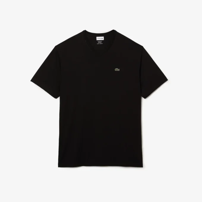 Herren-T-Shirt mit V-Ausschnitt und weiter Passform aus Pima-Baumwolle Herren-T-Shirt mit V-Ausschnitt und weiter Passform aus Pima-Baumwolle
