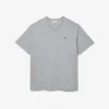 Herren-T-Shirt mit V-Ausschnitt und weiter Passform aus Pima-Baumwolle Herren-T-Shirt mit V-Ausschnitt und weiter Passform aus Pima-Baumwolle