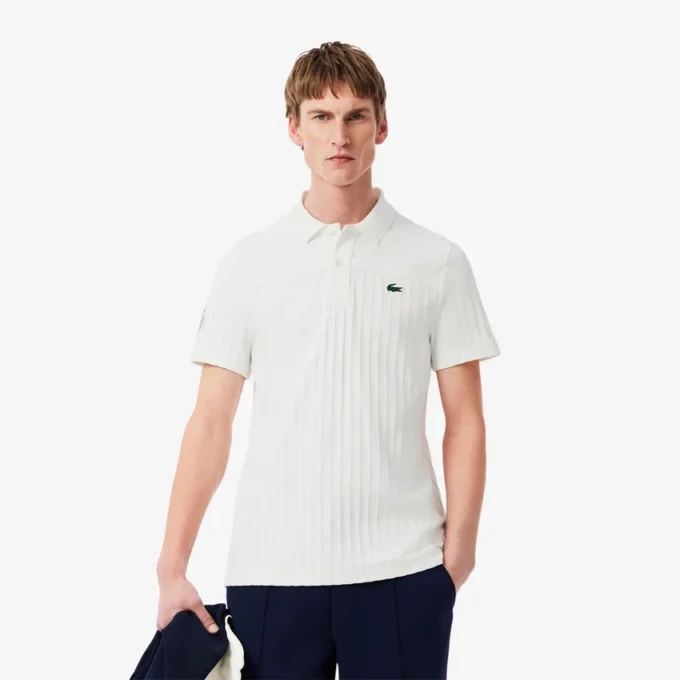 Herren-Tennis-Heritage-Poloshirt mit Ultra Dry-Emblem
