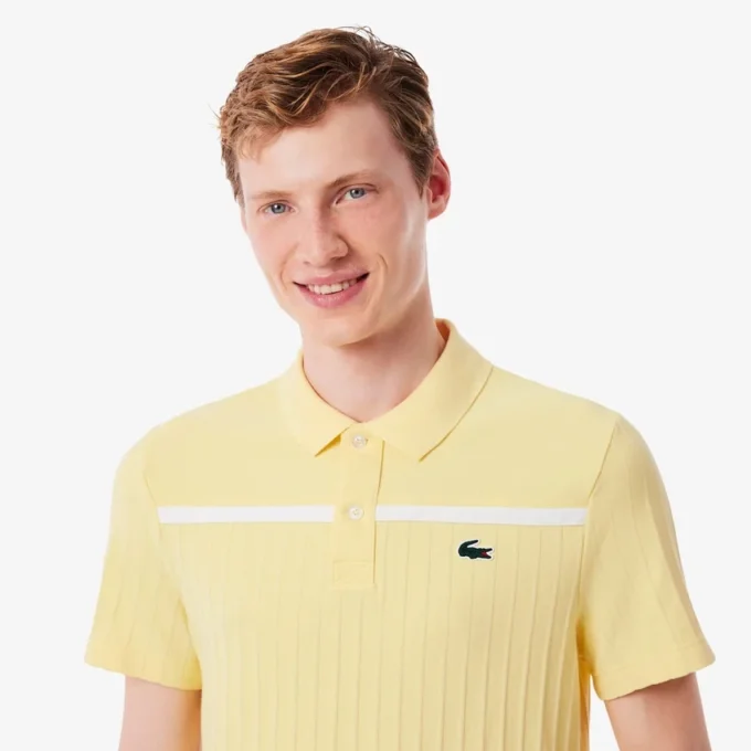 Herren-Tennis-Heritage-Poloshirt mit Ultra Dry-Emblem