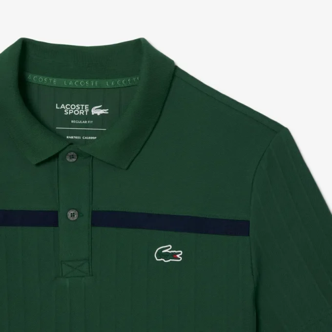 Herren-Tennis-Heritage-Poloshirt mit Ultra Dry-Emblem