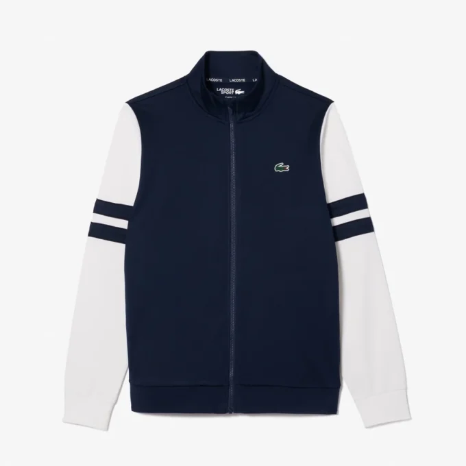 Herren-Tennis-Sweatshirt mit Reißverschluss und Stretch Herren-Tennis-Sweatshirt mit Reißverschluss und Stretch
