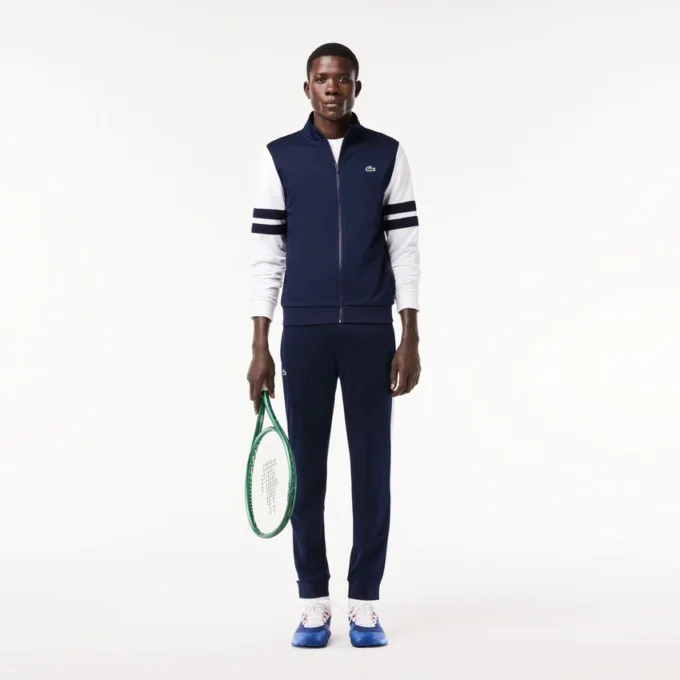 Herren-Tennis-Sweatshirt mit Reißverschluss und Stretch Herren-Tennis-Sweatshirt mit Reißverschluss und Stretch