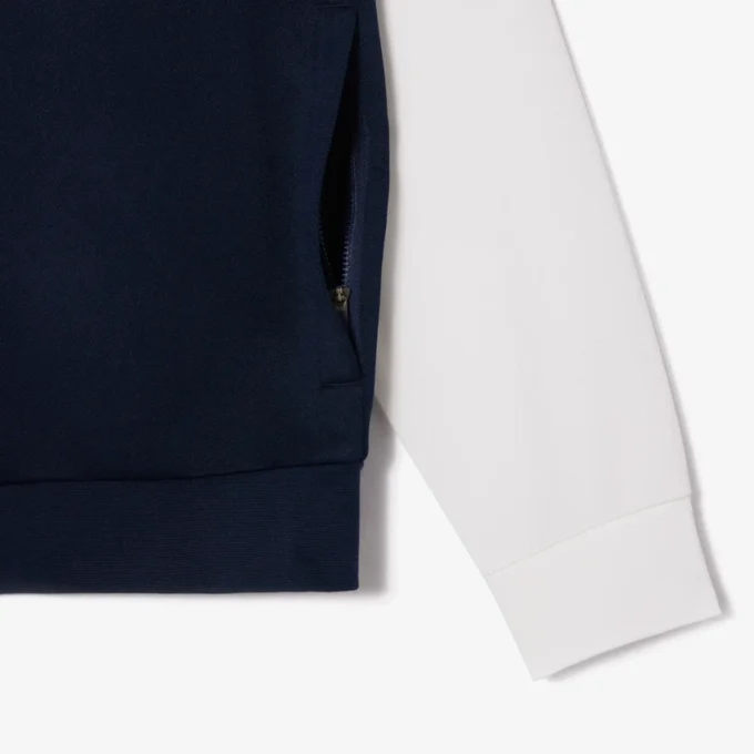 Herren-Tennis-Sweatshirt mit Reißverschluss und Stretch Herren-Tennis-Sweatshirt mit Reißverschluss und Stretch