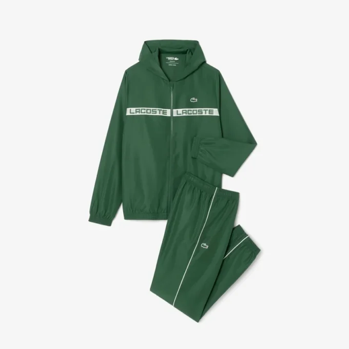 Herren-Tennis-Trainingsanzug mit Logo-Streifen Herren-Tennis-Trainingsanzug mit Logo-Streifen