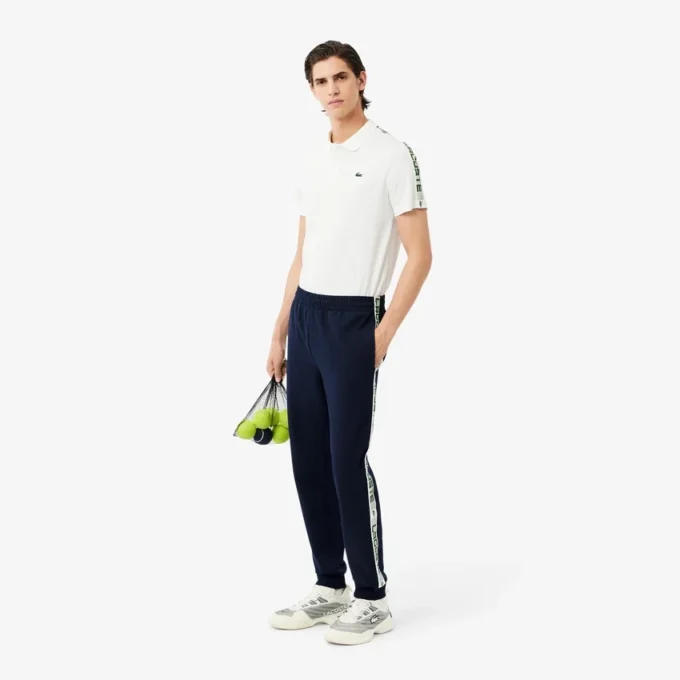 Herren-Trainingsanzug mit Tennis-Logo-Streifen Herren-Trainingsanzug mit Tennis-Logo-Streifen