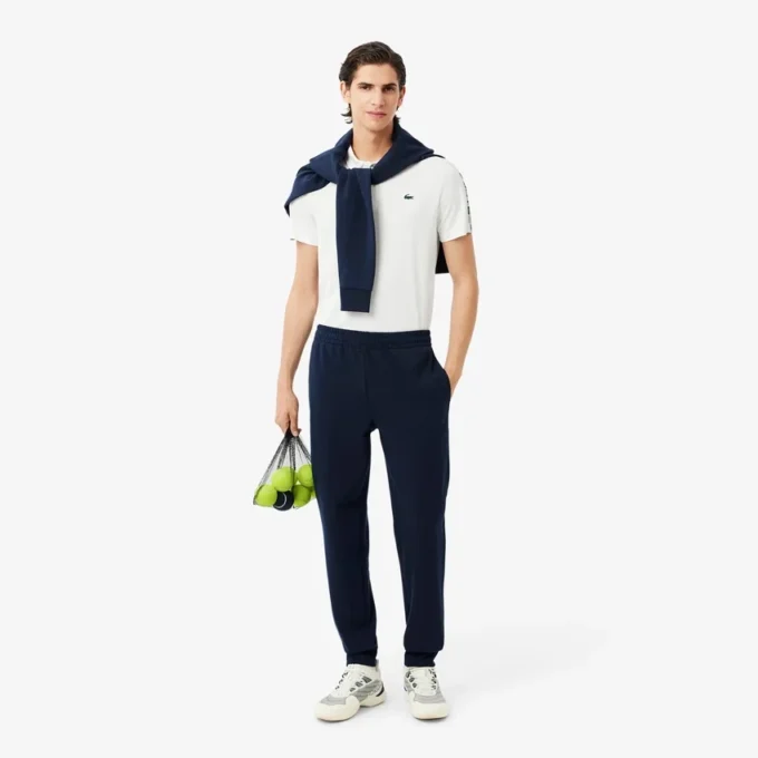 Herren-Trainingsanzug mit Tennis-Logo-Streifen Herren-Trainingsanzug mit Tennis-Logo-Streifen