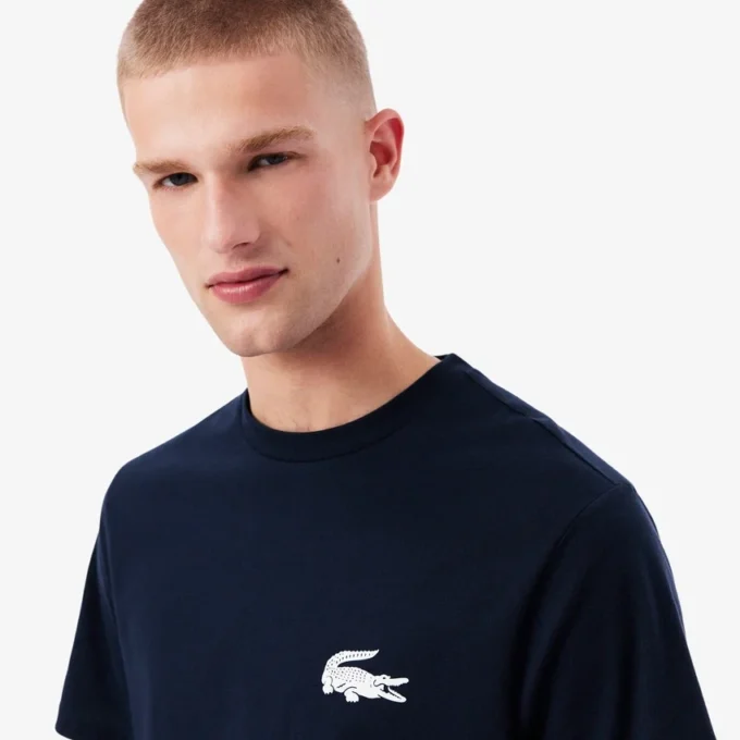Herren-Unterhemd aus Baumwolle mit Krokodil-Print Herren-Unterhemd aus Baumwolle mit Krokodil-Print