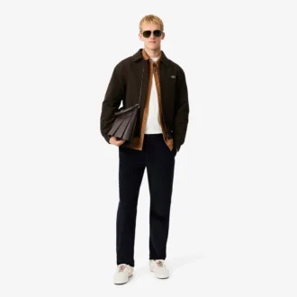 Herren-Velourshemd in Regular Fit