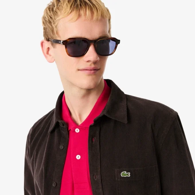 Herren-Velourshemd in Regular Fit