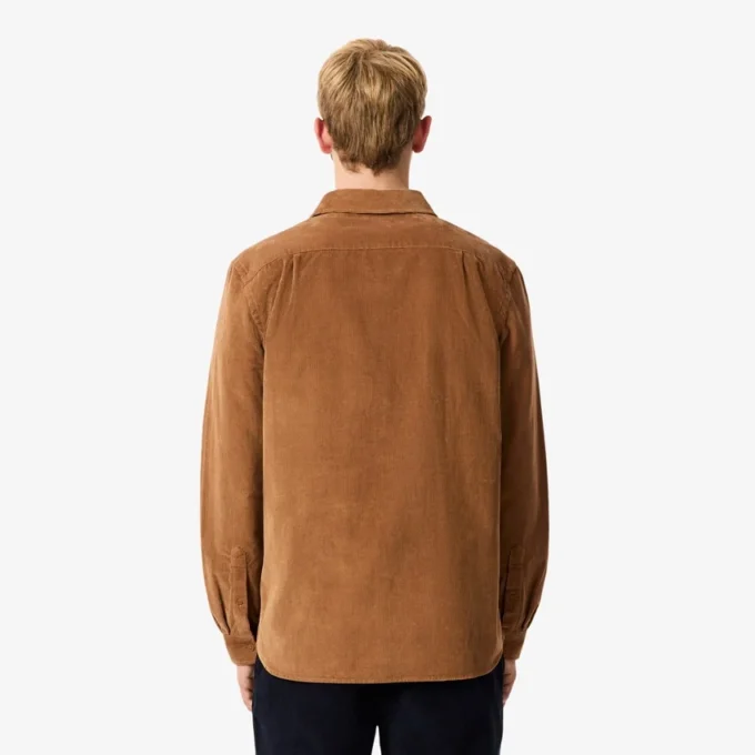 Herren-Velourshemd in Regular Fit