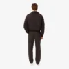 Herren-Wollhose mit geradem Schnitt und Chevron-Muster Herren-Wollhose mit geradem Schnitt und Chevron-Muster