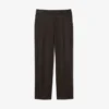 Herren-Wollhose mit geradem Schnitt und Chevron-Muster Herren-Wollhose mit geradem Schnitt und Chevron-Muster
