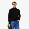 Herren-Wollpullover mit Reißverschluss und hohem Kragen Herren-Wollpullover mit Reißverschluss und hohem Kragen