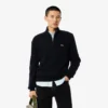 Herren-Wollpullover mit Reißverschluss und hohem Kragen Herren-Wollpullover mit Reißverschluss und hohem Kragen