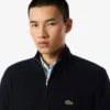 Herren-Wollpullover mit Reißverschluss und hohem Kragen Herren-Wollpullover mit Reißverschluss und hohem Kragen