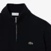 Herren-Wollpullover mit Reißverschluss und hohem Kragen Herren-Wollpullover mit Reißverschluss und hohem Kragen