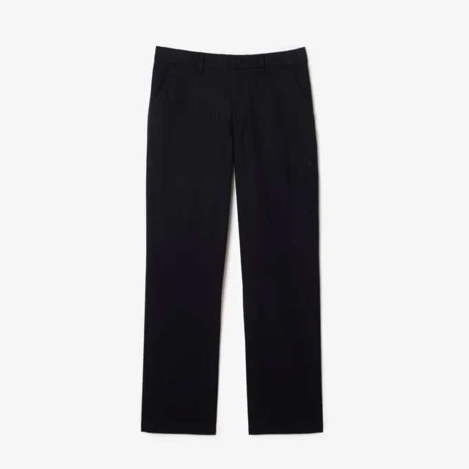 Herrenhose aus Baumwolltwill mit geradem Schnitt Herrenhose aus Baumwolltwill mit geradem Schnitt