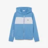 Hoodie mit Reißverschluss und Farbblock-Design Hoodie mit Reißverschluss und Farbblock-Design