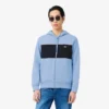 Hoodie mit Reißverschluss und Farbblock-Design Hoodie mit Reißverschluss und Farbblock-Design