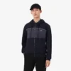 Hoodie mit Reißverschluss und Farbblock-Design Hoodie mit Reißverschluss und Farbblock-Design