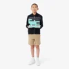 Hoodie mit Reißverschluss und Farbblock-Design Hoodie mit Reißverschluss und Farbblock-Design