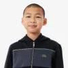Hoodie mit Reißverschluss und Farbblock-Design Hoodie mit Reißverschluss und Farbblock-Design