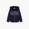Hoodie mit Reißverschluss und Farbblock-Design Hoodie mit Reißverschluss und Farbblock-Design