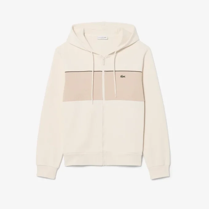 Hoodie mit Reißverschluss und Farbblock-Design Hoodie mit Reißverschluss und Farbblock-Design