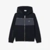 Hoodie mit Reißverschluss und Farbblock-Design Hoodie mit Reißverschluss und Farbblock-Design