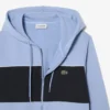 Hoodie mit Reißverschluss und Farbblock-Design Hoodie mit Reißverschluss und Farbblock-Design