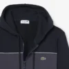 Hoodie mit Reißverschluss und Farbblock-Design Hoodie mit Reißverschluss und Farbblock-Design