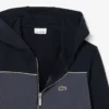 Hoodie mit Reißverschluss und Farbblock-Design Hoodie mit Reißverschluss und Farbblock-Design