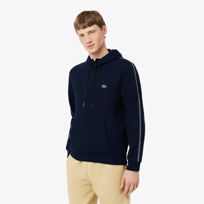 Hoodie mit Reißverschluss und Logo-Streifen Hoodie mit Reißverschluss und Logo-Streifen