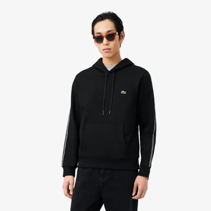 Hoodie mit Reißverschluss und Logo-Streifen Hoodie mit Reißverschluss und Logo-Streifen