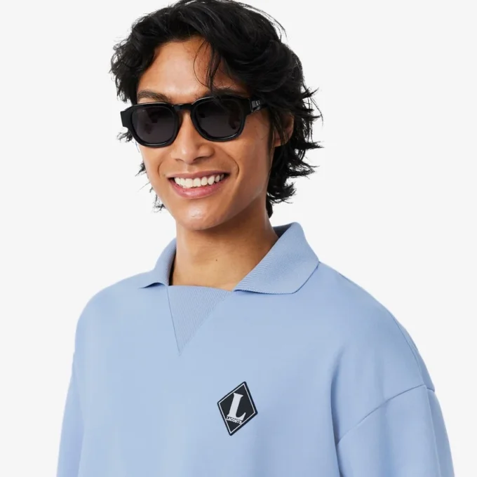 In Frankreich hergestelltes Sweatshirt mit Polokragen In Frankreich hergestelltes Sweatshirt mit Polokragen