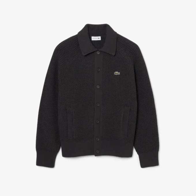 Jacke aus grobem Strick mit Struktur Jacke aus grobem Strick mit Struktur