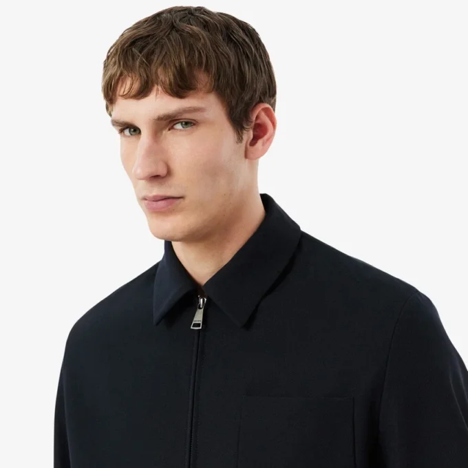 Jacke aus Wollmisch-Twill Jacke aus Wollmisch-Twill