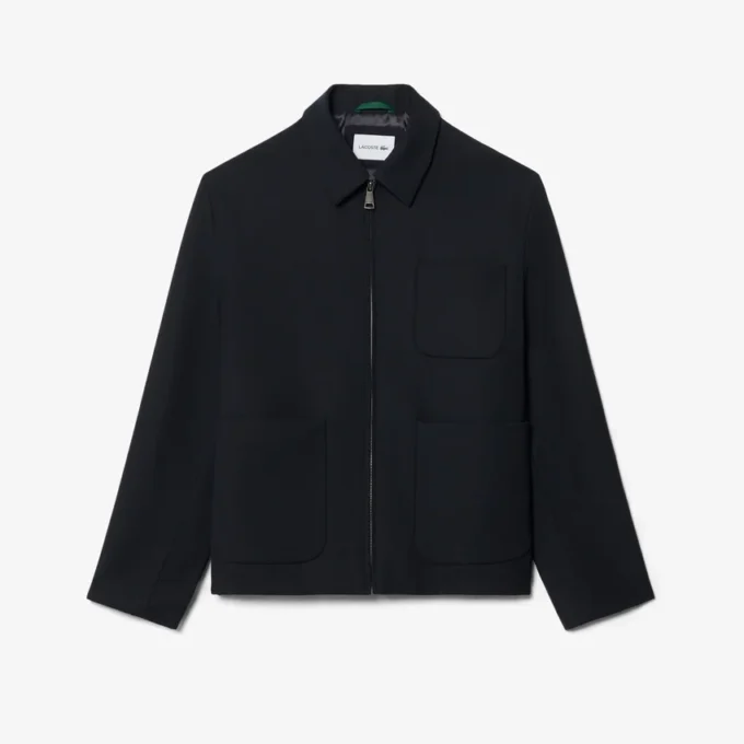 Jacke aus Wollmisch-Twill Jacke aus Wollmisch-Twill